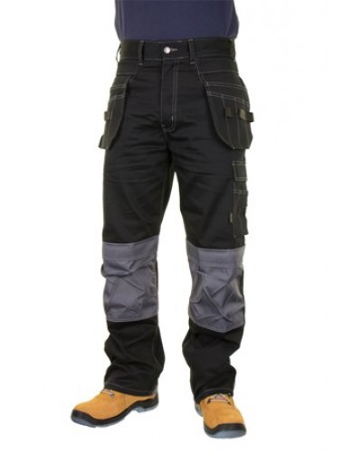 Click Kington Multi Purpose Pocket Trousers Black